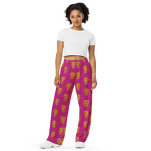 Silly Seashorse - All-over print unisex wide-leg pants