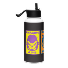 ABC - Stainless steel water bottle with a straw lid