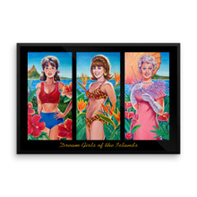 Dream Girls of the Islands - Framed poster