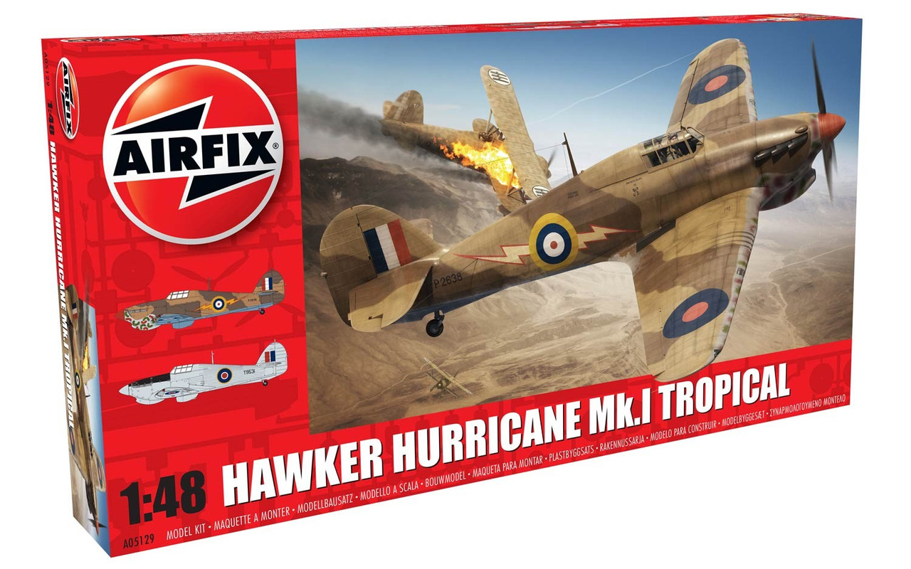 Airfix A05129 Hawker Hurricane Mk I Tropical 1 48 Scale Model Kit