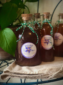 Large bottle sold individually, and the smaller bottle is included in our upcoming December Herbal CSA.