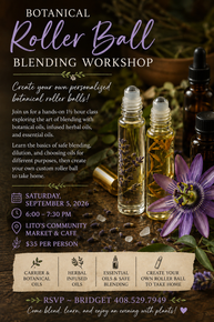 Botanical Roller Ball Blending Workshop
