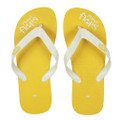 Lemon - Yellow/White Flip Flops