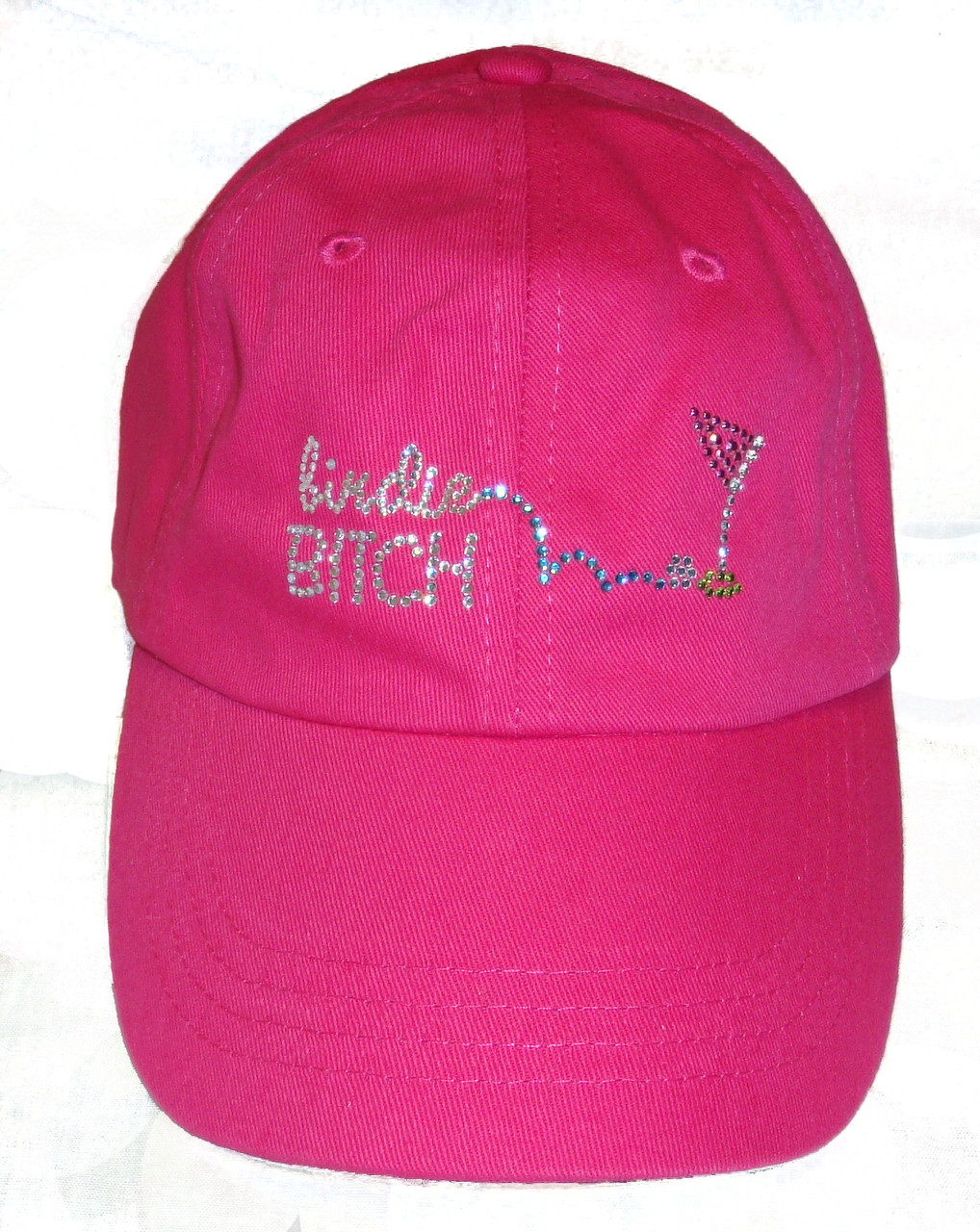 Birdie Bitch Bling Pink Hat - Birdie Babe Golf