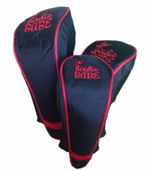 Black with Red Golf Club Head Covers
