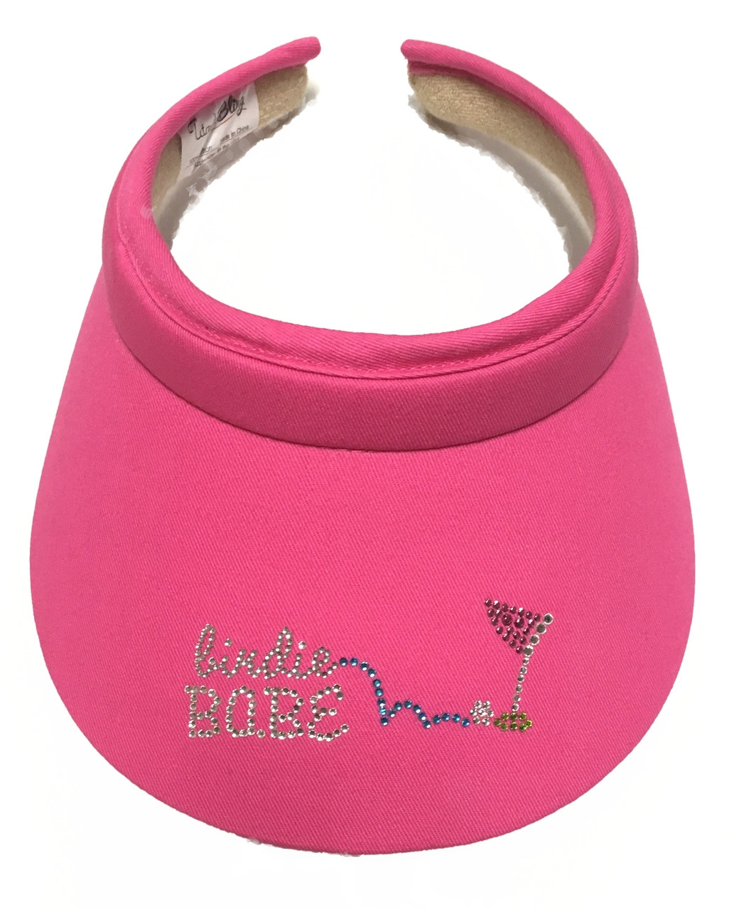 Bling Hot Pink Visor Clipon Birdie Babe Golf