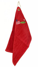 Birdie Babe Red Golf Towel