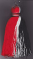 Black, Red & White : Trinidad Tassel (Large)