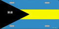 Black, Blue & Gold - Bahamas Flag : License Plate