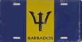Black, Blue  & Gold : Barbados License Plate