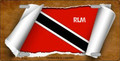 Red, Black & White - Trinidad & Tobago Scroll : License Plate