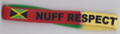 Black, Red, Green & Gold : Jamaica Flag Rasta Silicone Rubber Bracelet - No Problem/Nuff Respect