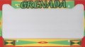 Black, Green, Red & Gold : Grenada License Plate Cover