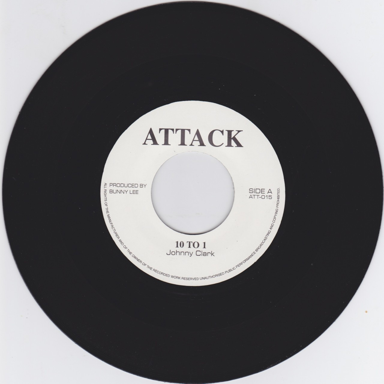 加7” Johnny Clarke Ten To One RG763 Monicas Records /00050 Johnny Clarke – Ten To One – Vinyl (Dark Blue Label, 7