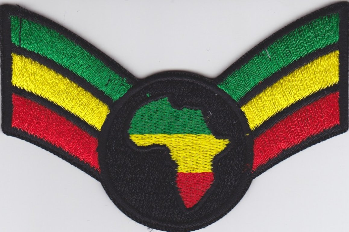 Rasta Peace Sign Smiley Face Flying Dove Iron On Patch Round Emoji - Foto 7