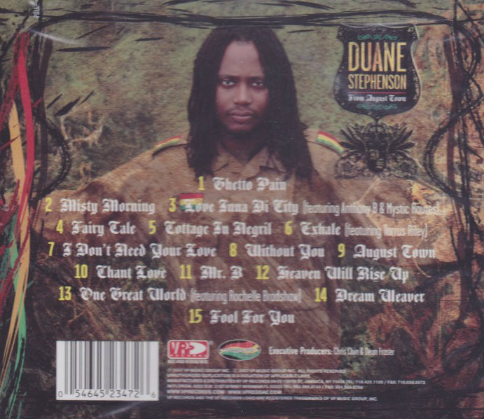 洋楽 DUANE STEPHENSON FAIRY TALE AUGUST TOWN Duane Stephenson – From August Town – CD (Album), 2007