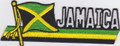 Embroidered Patch : Jamaica Flag (Custom)
