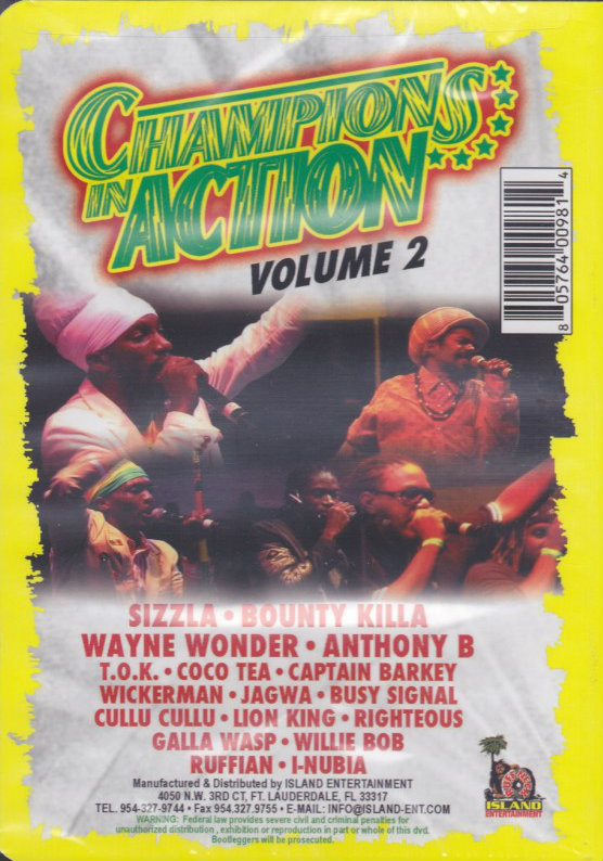 Champions In Action 05 06 Volume 2 Various Artist Dvd Reggae Land Muzik Store