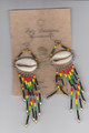 Rasta Shell Earring - Black, Red, Green and Gold