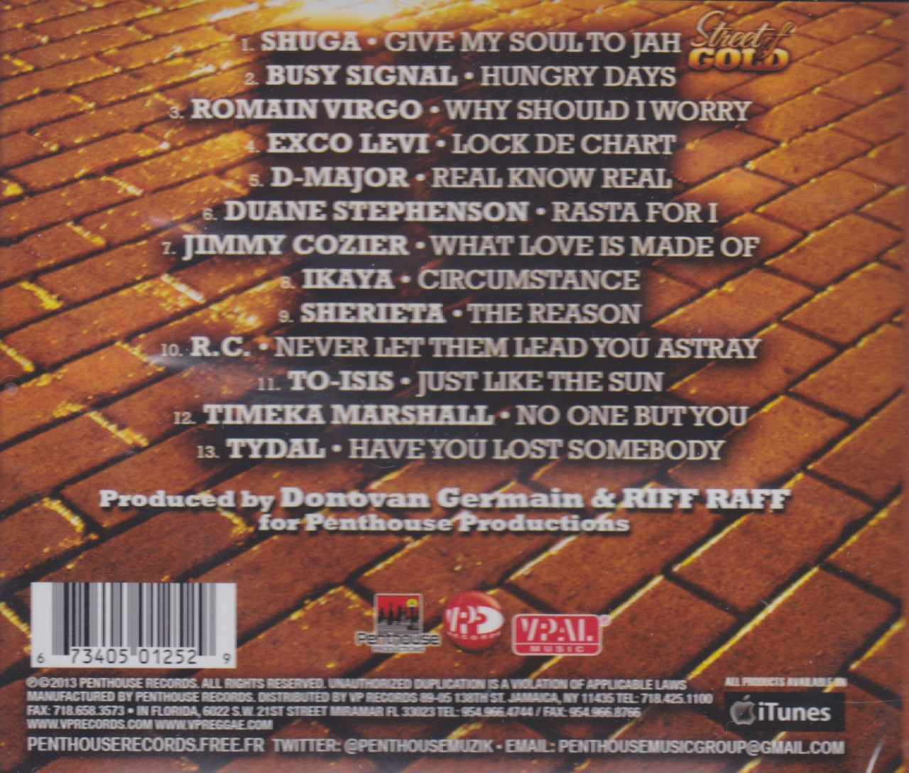 洋楽 street of gold riddim Street Of Gold Riddim : Various Artist CD - Reggae Land Muzik Store