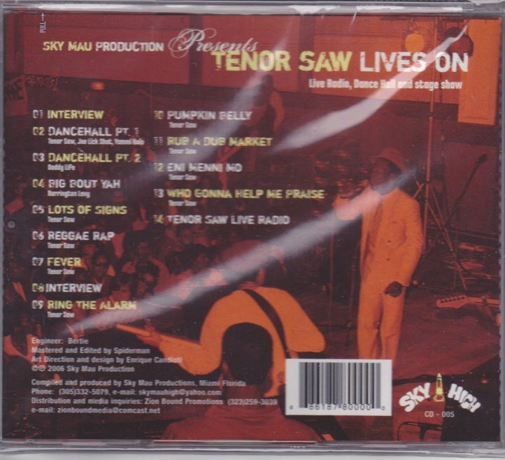 【レア】 【CD】【ライブ音源】LIVES ON／TENOR SAW Tenor Saw : Lives On CD - Reggae Land Muzik Store