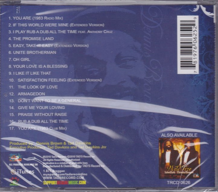 Dennis Brown : Satisfaction feeling CD - Reggae Land Muzik Store Dennis Brown : Satisfaction feeling CD - Reggae Land Muzik Store