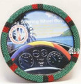Afro Beaded Steering Wheel Cover : Red, Green & Black