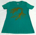 Jah Rock : Grey Root - Green Women's T Shirt
