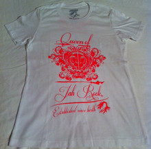 Jah Rock : Queen Of Jah Rock Pink - White Women's T Shirt - Reggae Land ...