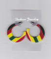 Rasta Earring (Custom) - Black, Red, Green and Gold