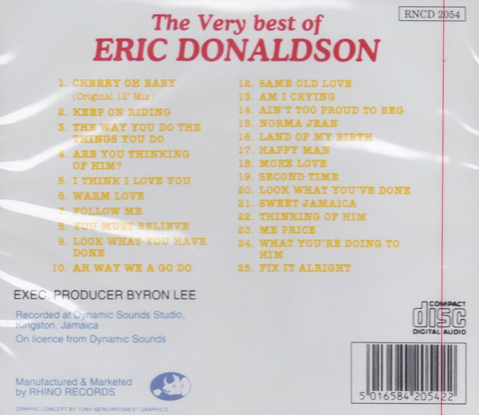 洋楽 THE VERY BEST OF ERIC DONALDSON The Very Best of Eric Donaldson (24 Reggae Hits