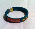 Red Green And Gold : Haile Selassie Flag Bracelet/Bangle/Wristband ( Small Green) 