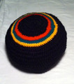  Authentic V2 Custom Knitted Rasta Tam - Black (Large)
