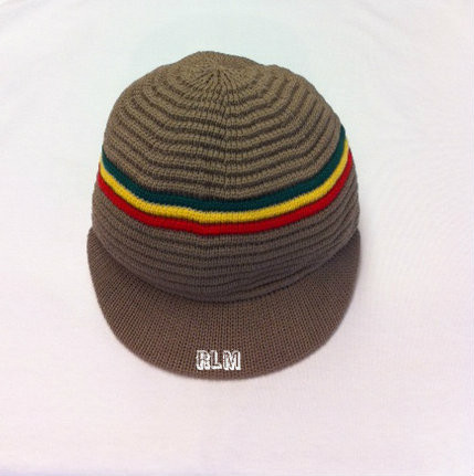 knitted peak cap