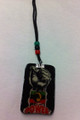 Red, Green & Black : 34" Africa Fist Power Necklace & Wooden Pendant (Small)