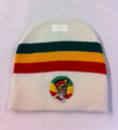 White, Red, Green & Gold : Selassie Rasta Short Beanie