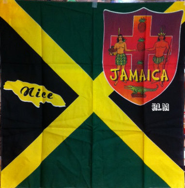 Jamaica Flag & Coat Of Arms - Scarf (New) - Reggae Land Muzik Store