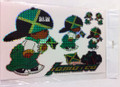 Jamaica - Rude Boy Flag Stickers : Set Of 5 Different Sizes