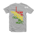 Nobody Move Nobody Get Hurt : Rasta - T Shirt (Grey) 