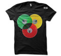 Tri Color Vinyl : Rasta - T Shirt (Black) 