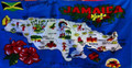 Jamaica Map : Beach & Decorative Towel