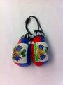 Haiti Flag - Mini Boxing Gloves : Blue & Red