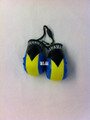 Bahamas - Mini Boxing Gloves : Black, Gold & Blue