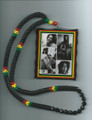 Bob Marley - 36" Classic Collage : Necklace & Wooden Pendant (Super Large Size Deluxe)