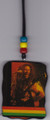 Red, Green & Gold... 20" Bob Marley Necklace & Wooden Pendant
