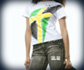 Jamaica Flag - Cooyah Women's T-Shirt (White)