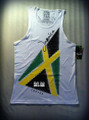 Jamaica Flag - Cooyah Tank Top T-Shirt (White)