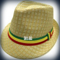 Rasta Milani Straw : Fedora Hat (Beige)