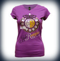 Jah Rock : Jah Rastafari Queen - Women's T Shirt (Purple)