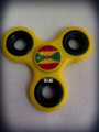 Grenada Flag - Hand Spinner : Triple Hand & Fidget Spinner (Yellow)